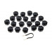 Wheel bolt caps (covers) 19mm (Black)